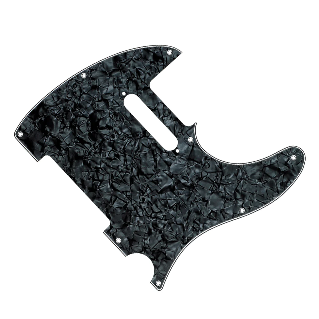 Fender - Pickguard, Telecaster®, 8-Hole Mount, Black Pearl, 4-Ply