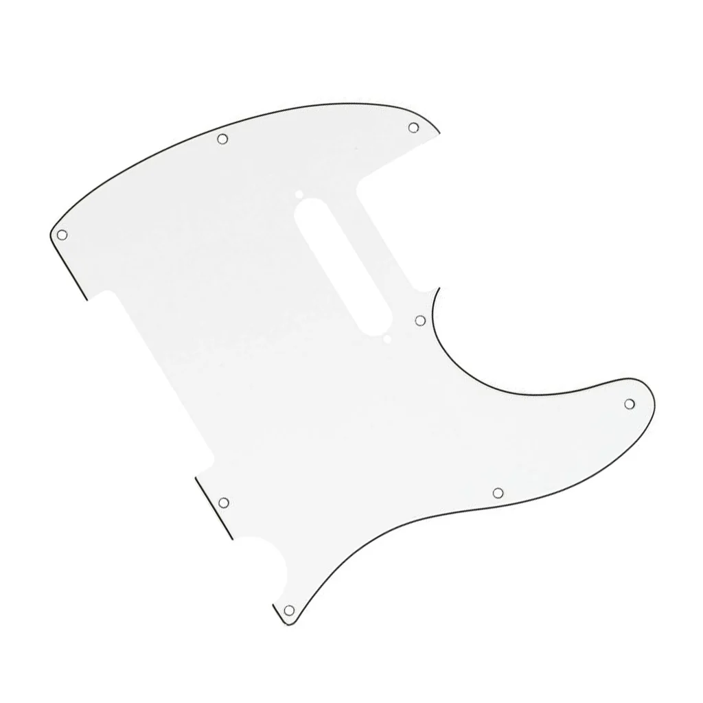 Fender - Pickguard, Telecaster®, 8-Hole Mount, White, 3-Ply