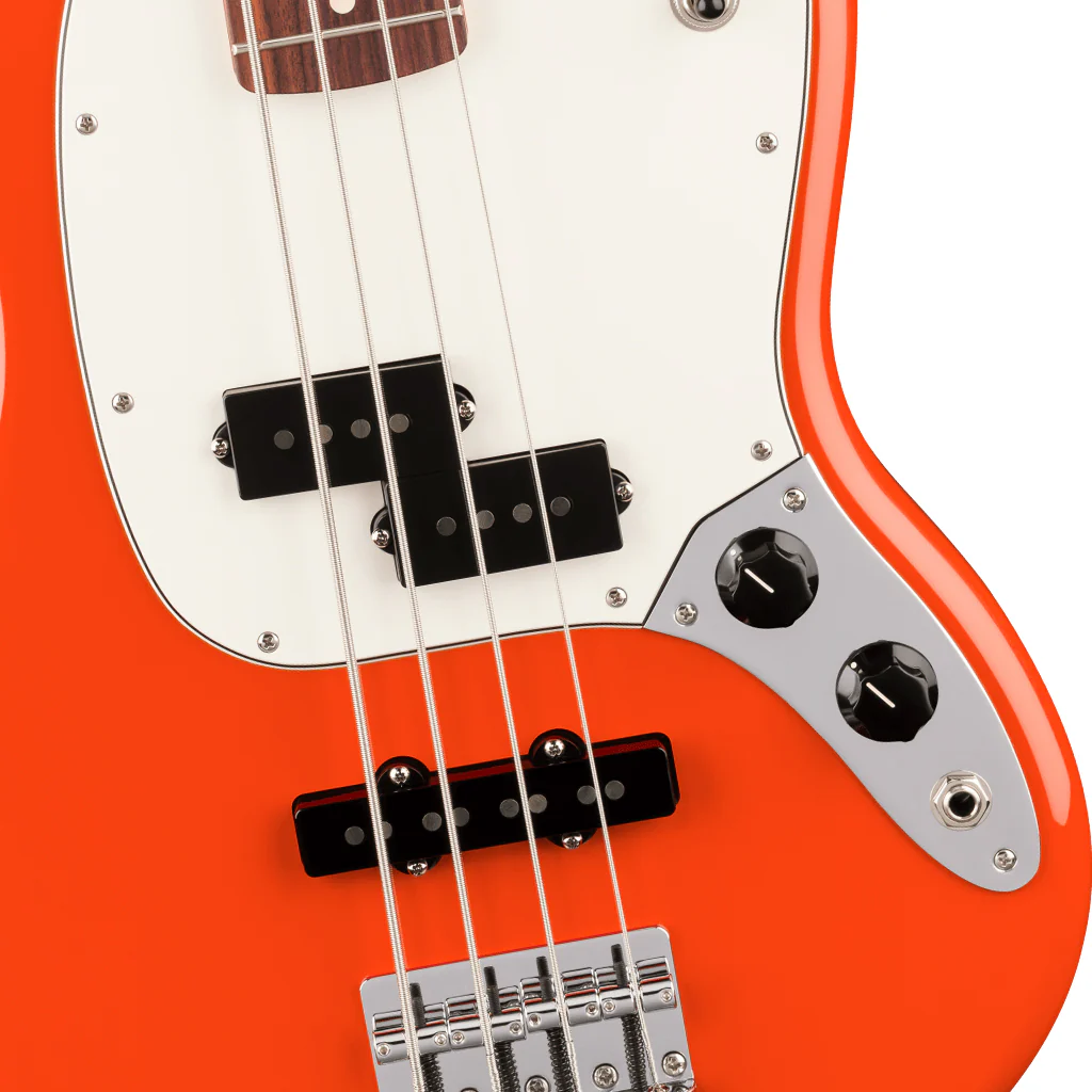Fender Player II Mustang Bass PJ Rosewood Bass Guitar - Rallye Orange - Image 7
