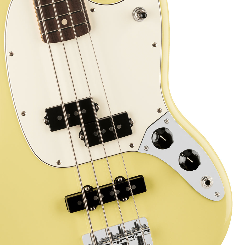 Fender Player II Mustang Bass Rosewood Fretboard Hialeah Yellow - Image 6