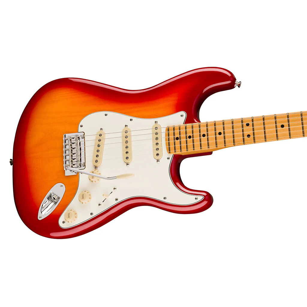 Fender Player II Stratocaster Chambered Ash Body - Maple Fretboard - Aged Cherry Burst - Image 4