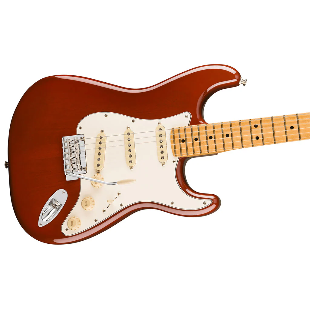 Fender Player II Stratocaster Chambered Mahogany Body - Maple Fretboard - Transparent Mocha Burst - Image 4