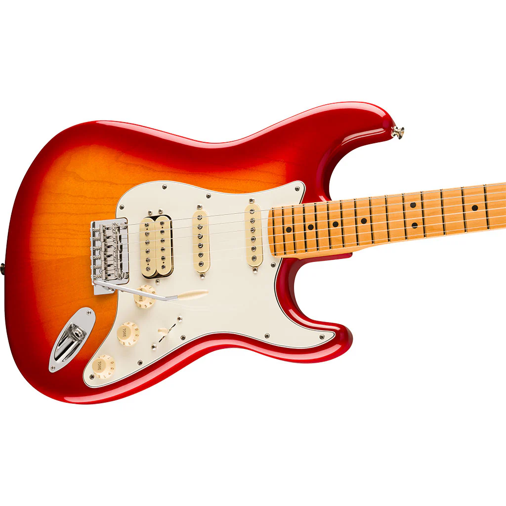Fender Player II Stratocaster HSS - Chambered Ash Body - Maple Fretboard - Aged Cherry Burst - Image 6