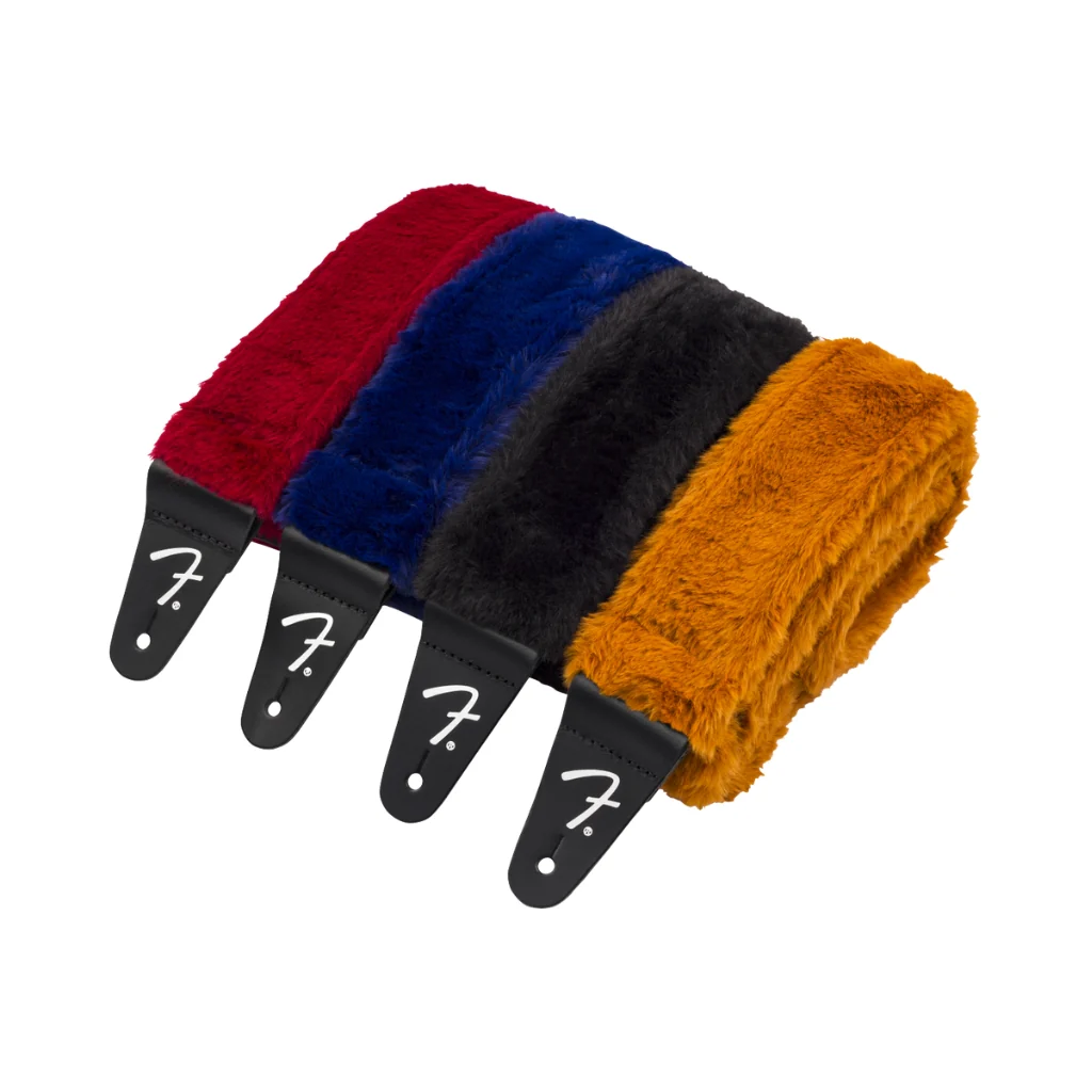 Fender Poodle Plush Strap Blue - Image 3