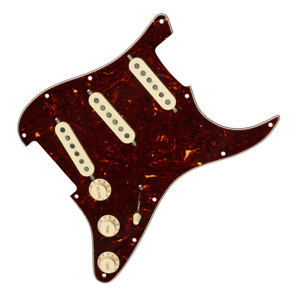 Fender - Pre-Wired Strat Pickguard, Custom Shop Texas Special SSS, Tortoise Shell 11 Hole PG