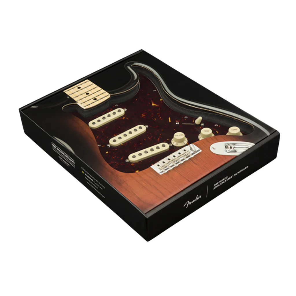 Fender - Pre-Wired Strat Pickguard, Custom Shop Texas Special SSS, Tortoise Shell 11 Hole PG - Image 3
