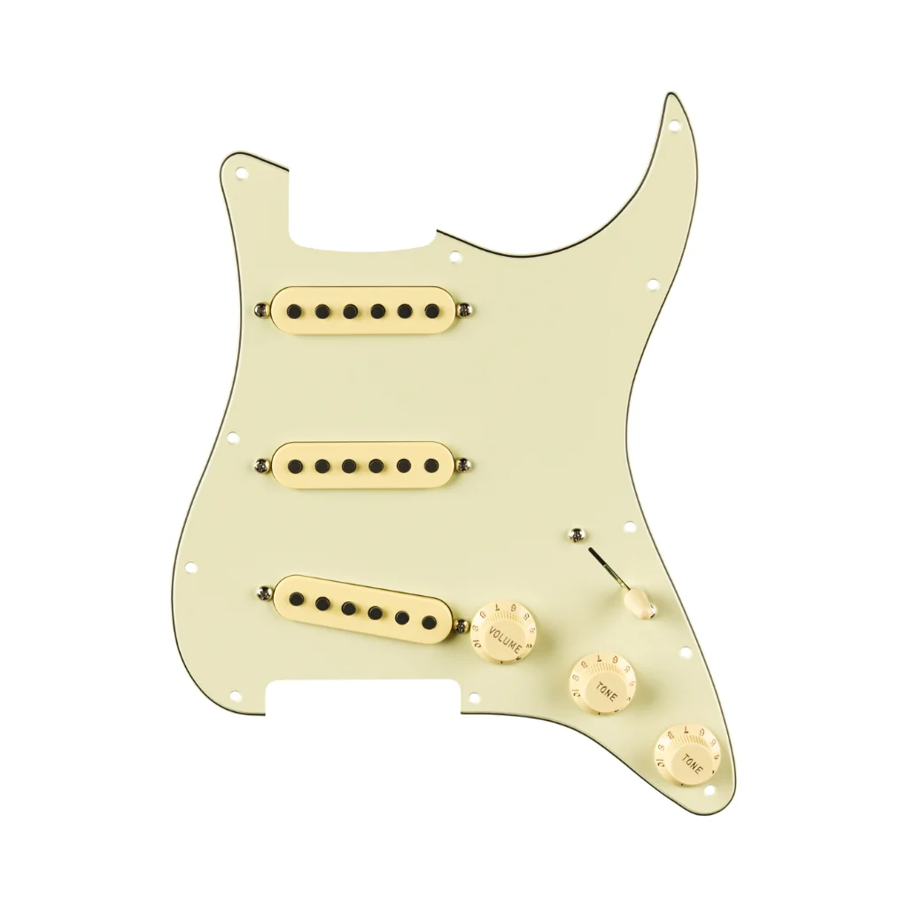 Fender Pre Wired Strat Pickguard Eric Johnson Signature Mint Green 11 Hole PG