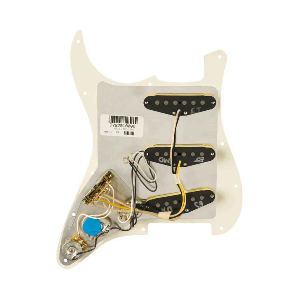 Fender Pre Wired Strat Pickguard Eric Johnson Signature Parchment 11 Hole PG - Image 2