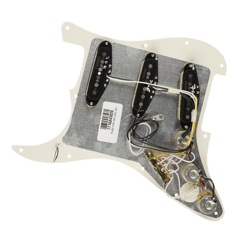 Fender - Pre-Wired Strat Pickguard, Vintage Noiseless SSS, Parchment 11 - Image 2