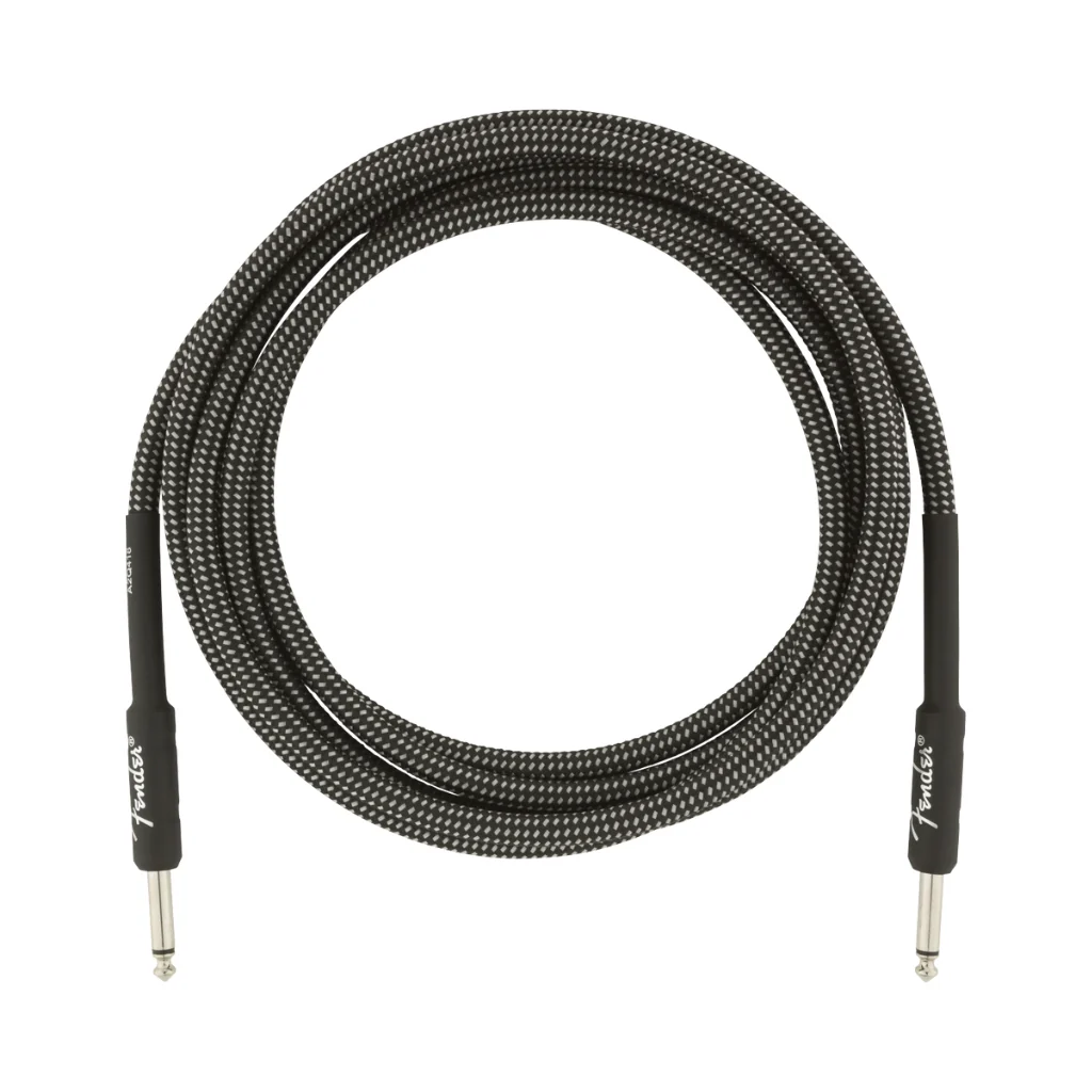 Fender Professional Series Straight to Straight Instrument Cable - 10 foot Gray Tweed - Image 2