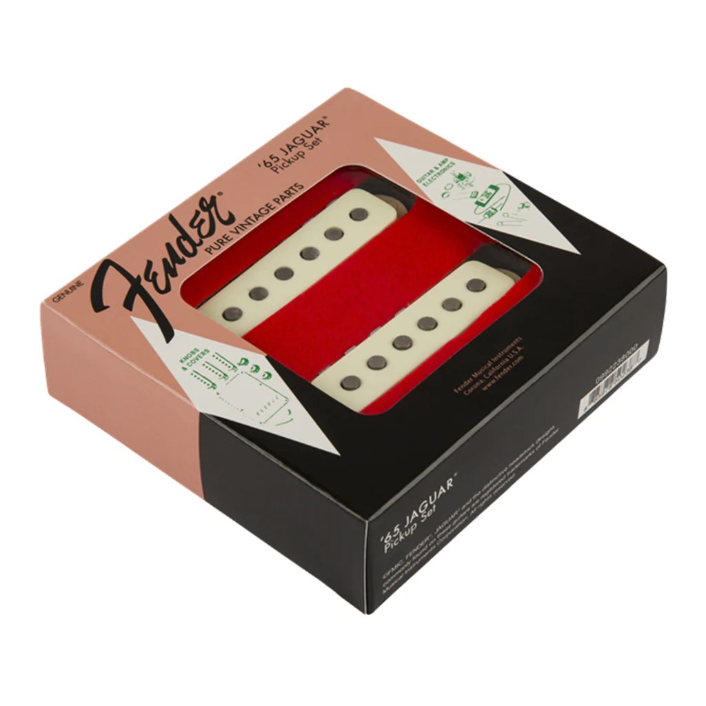 Fender - Pure Vintage '65 Jaguar® Pickup Set, Vintage White, (2) - Image 2