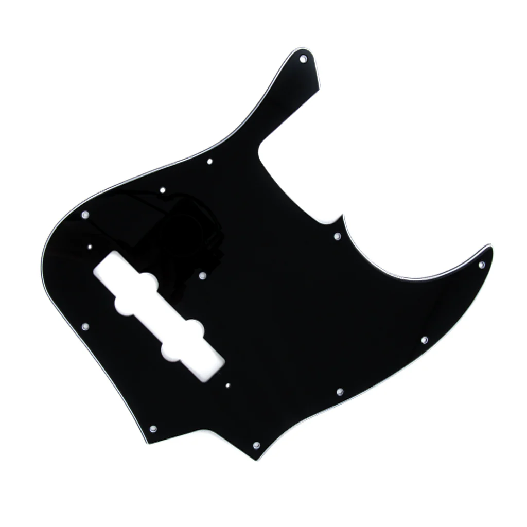 Fender - Pure Vintage Pickguard, Jazz Bass® '70s, 10-Hole Mount, Black, 3-Ply