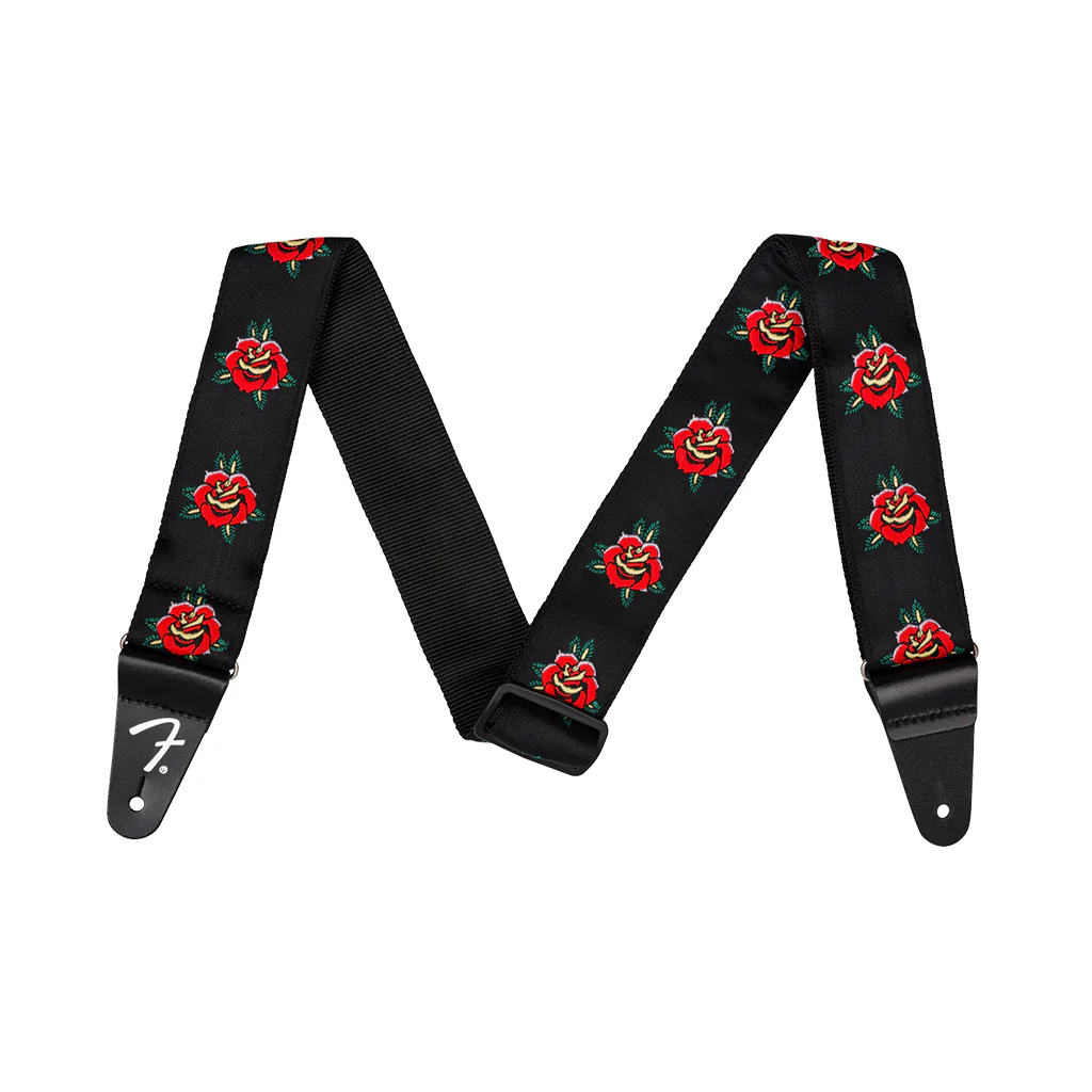 Fender Rose 2" Guitar Strap - Red