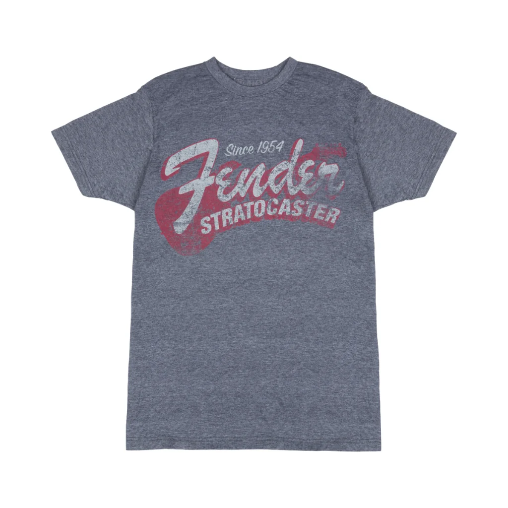 Fender Since 1954 Strat T-shirt - Blue Smoke, Medium