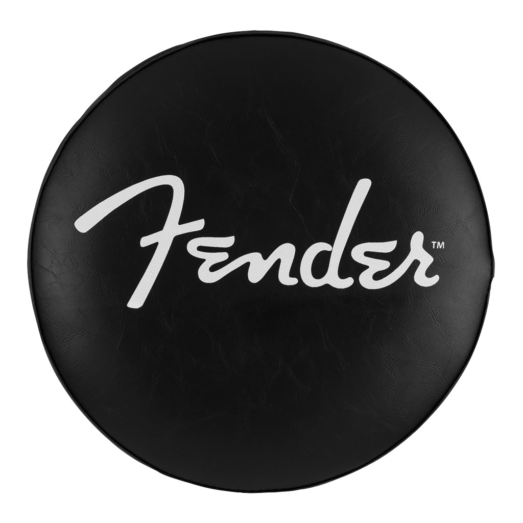 Fender Spaghetti Logo Pick Pouch Barstool in Black - 24 inch - Image 2