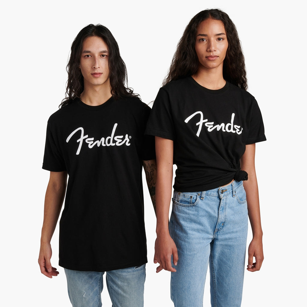 Fender - Spaghetti Logo T-Shirt, Black, L - Image 2