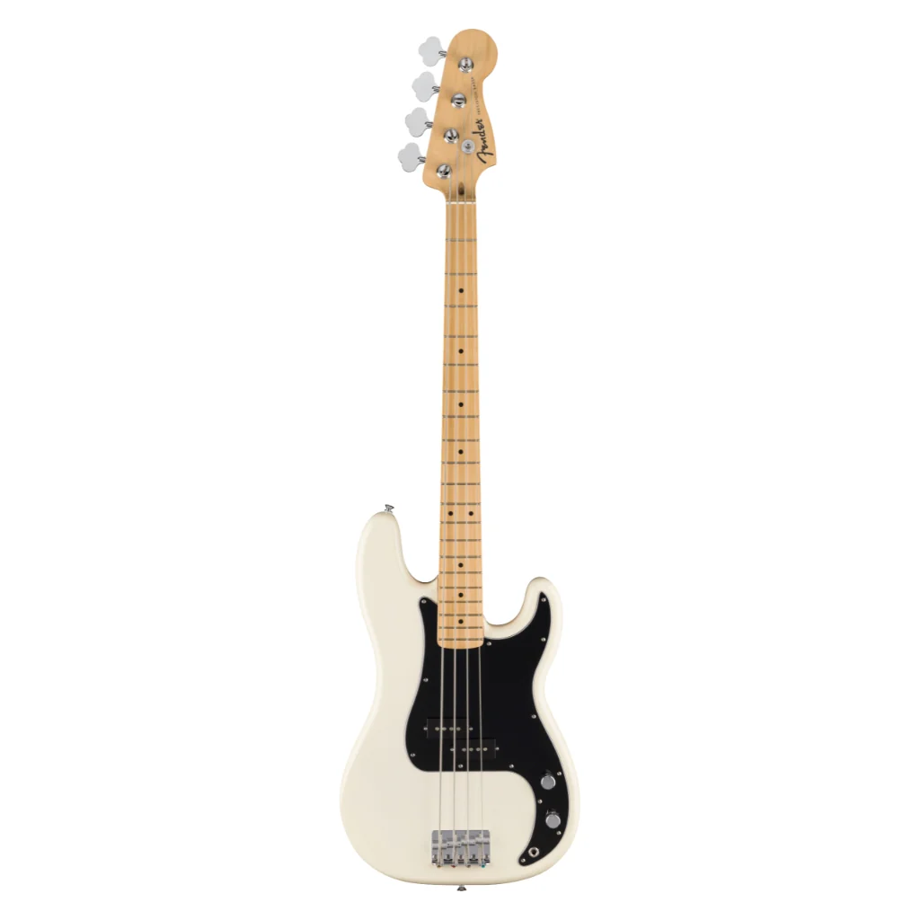 Fender Standard Precision Bass, Maple Fingerboard - Olympic White - Image 3