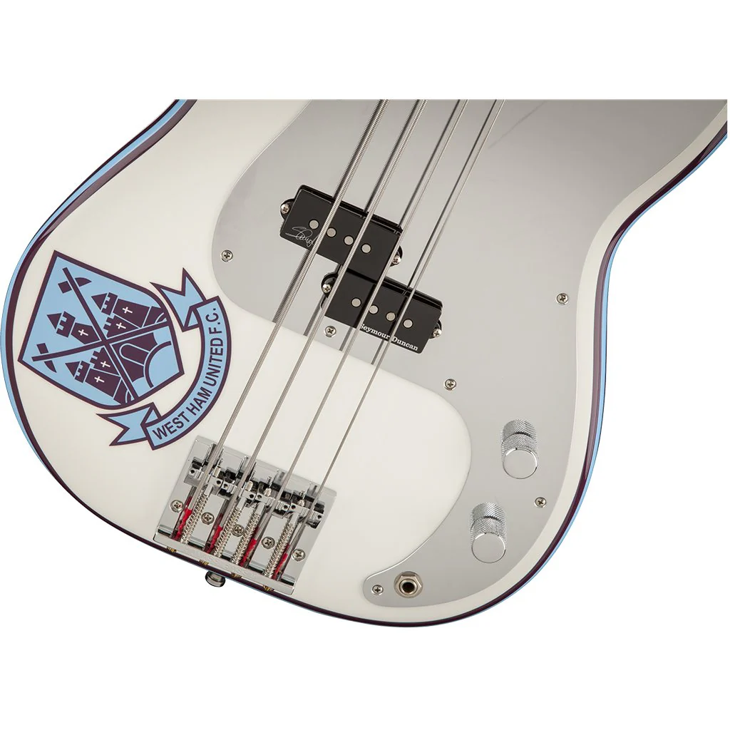 Fender Steve Harris Signature Precision Bass - Olympic White - Maple Neck - Image 4