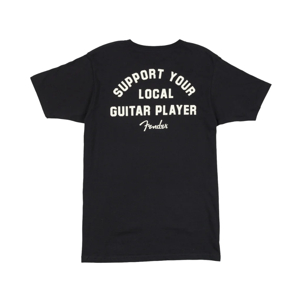 Fender Support Your Local Guitar Player Tee - Black, S - Image 2