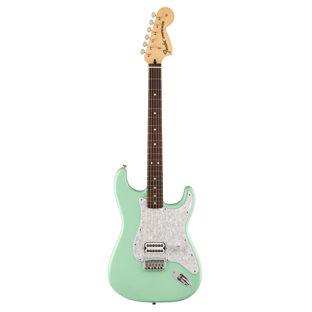 Fender Tom DeLonge Stratocaster Electric Guitar - Surf Green, Rosewood Fingerboard - Image 2