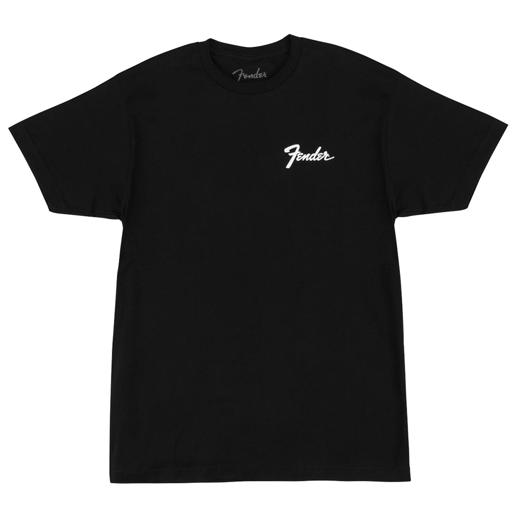 Fender Transition Logo Black Tee in Medium