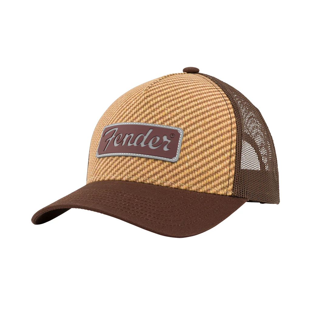 Fender Tweed 5-Panel Trucker Hat - Brown