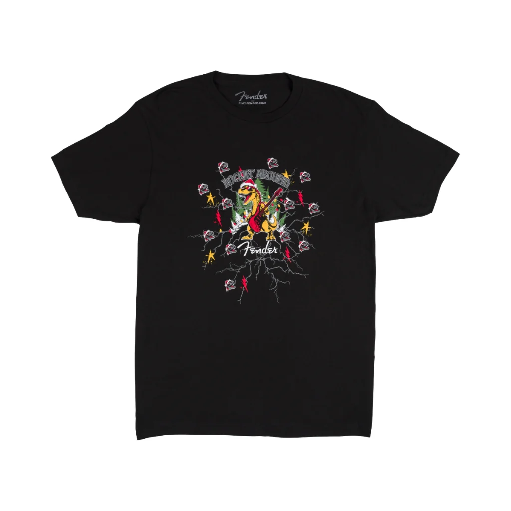 Fender Ugly Christmas Tee - Medium, Black