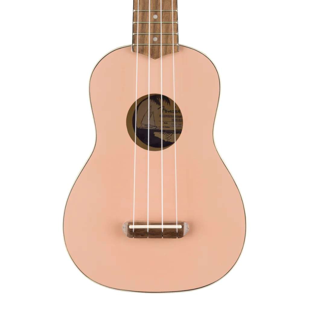Fender Venice Soprano Ukulele - Shell Pink