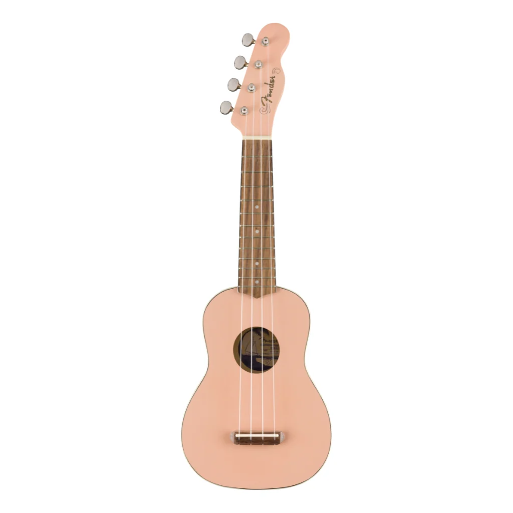 Fender Venice Soprano Ukulele - Shell Pink - Image 3