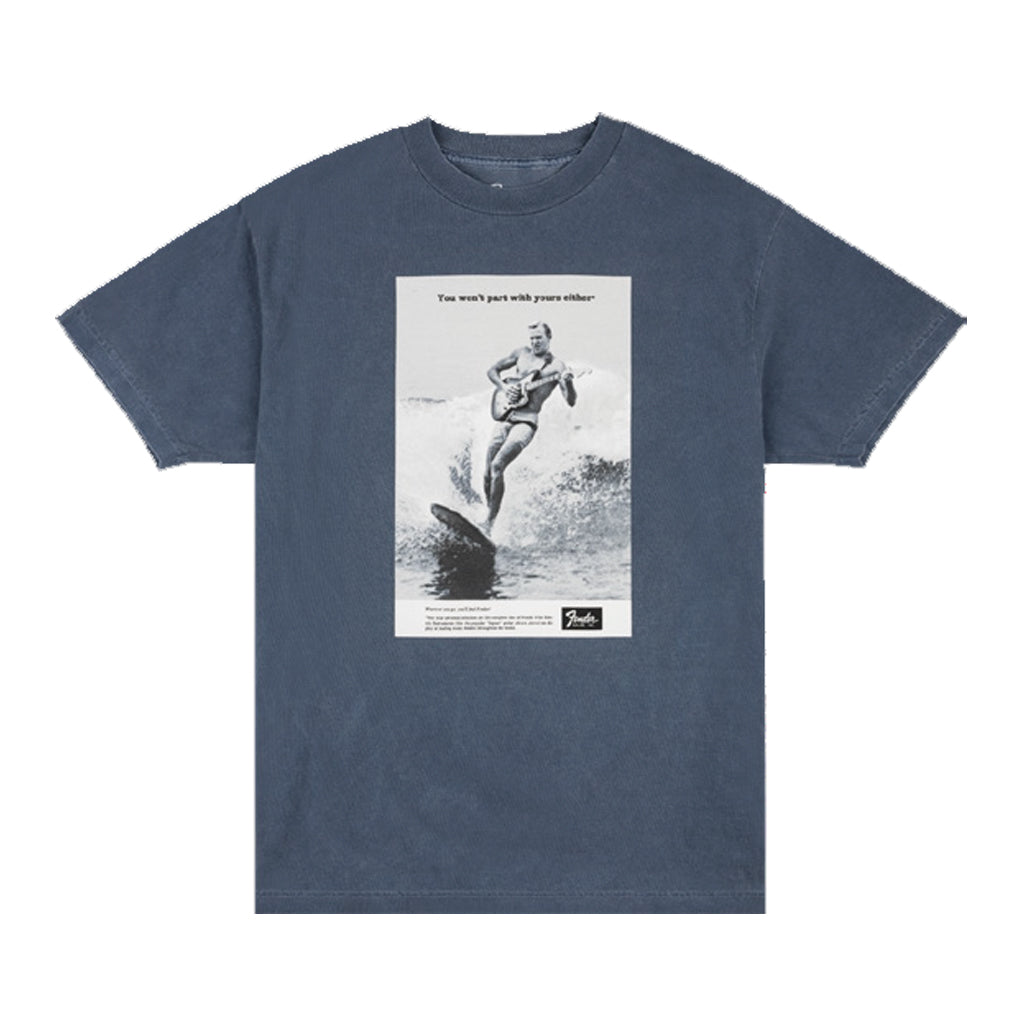 Fender Vintage Ad Surfer Tee in Ocean - XXL
