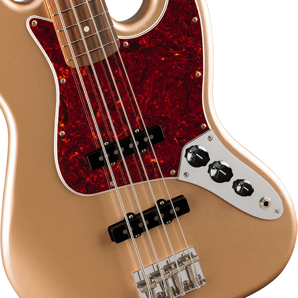 Fender Vintera 60s Jazz Bass Pau Ferro Fingerboard - Firemist Gold - Image 6