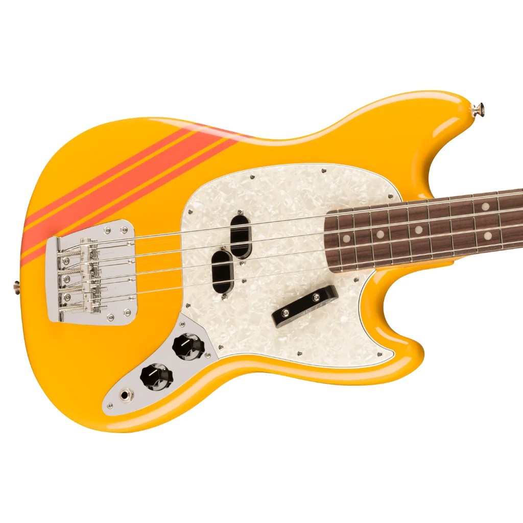 Fender Vintera II '70s Competition Mustang Bass, Rosewood Fingerboard, Competition Orange - Image 6