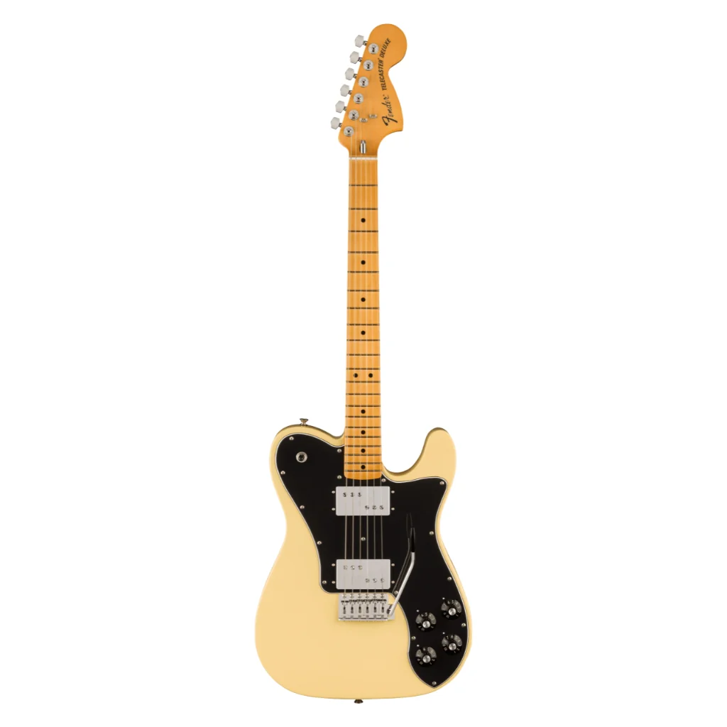 Fender Vintera II '70s Telecaster Deluxe with Tremolo Electric Guitar - Vintage White, Maple Fingerboard - Image 3