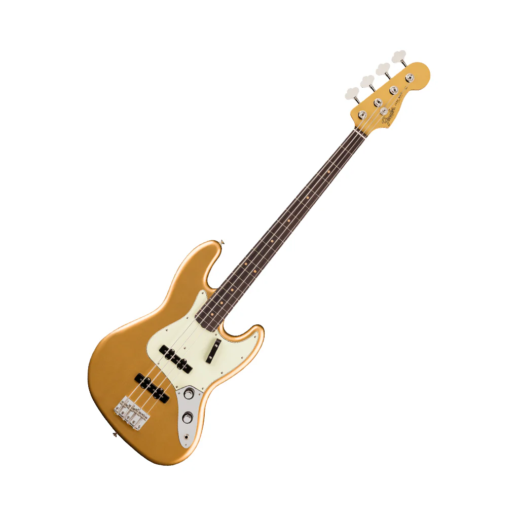 Fender Vintera III Early 60s Jazz Bass Rosewood Bass Guitar - Aztec Gold - Image 8