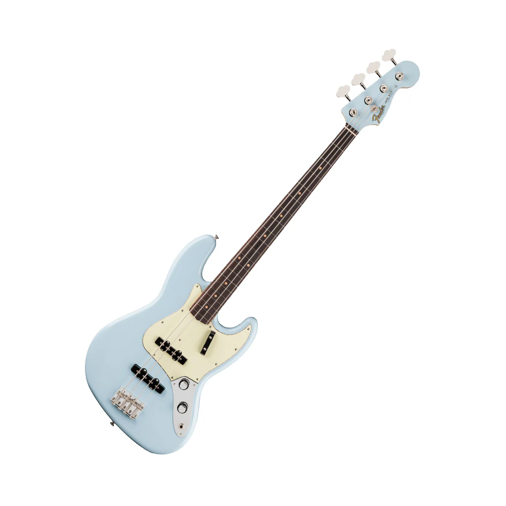 Fender Vintera III Early 60s Jazz Bass Rosewood Bass Guitar - Sonic Blue - Image 8