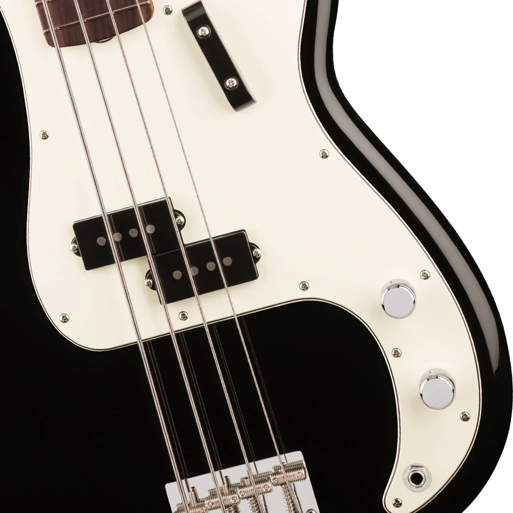 Fender Vintera III Late 60s Precision Bass Rosewood Bass Guitar - Black - Image 7