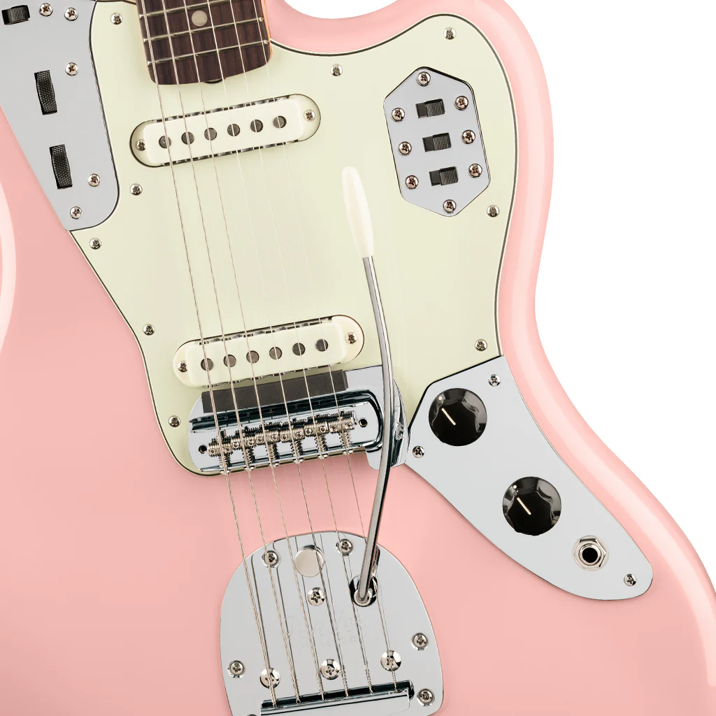 Fender Vintera III Mid 60s Jaguar Rosewood Electric Guitar - Shell Pink - Image 7
