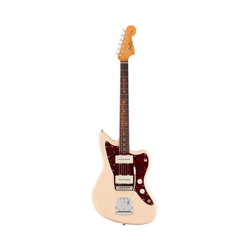 Fender Vintera III Mid 60s Jazzmaster Rosewood Electric Guitar - Olympic White - Image 3
