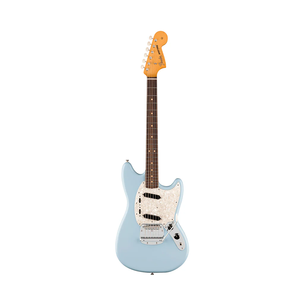 Fender Vintera III Mid 60s Mustang Rosewood Electric Guitar - Sonic Blue - Image 3