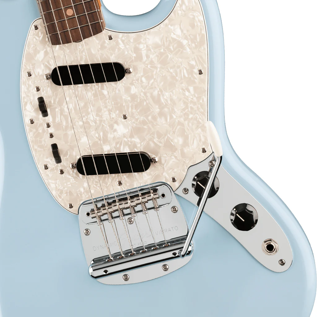 Fender Vintera III Mid 60s Mustang Rosewood Electric Guitar - Sonic Blue - Image 7