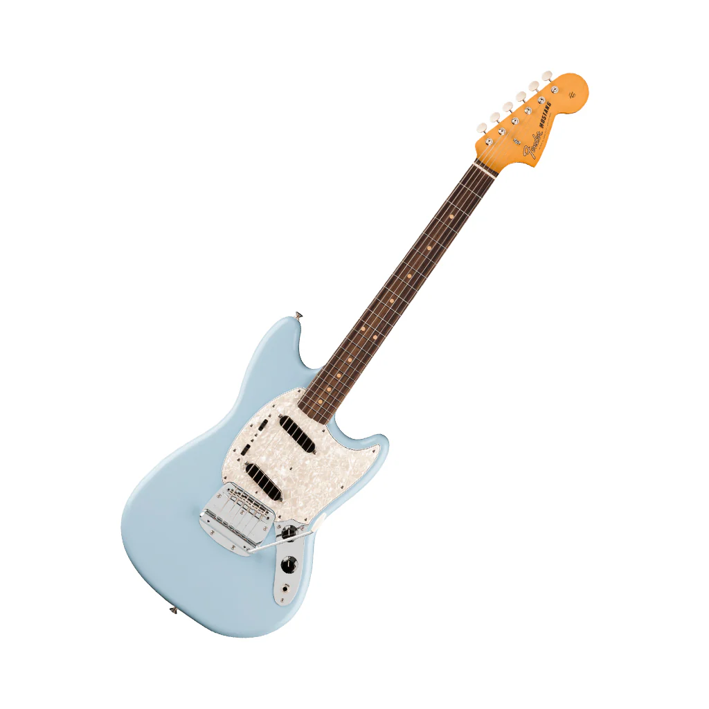 Fender Vintera III Mid 60s Mustang Rosewood Electric Guitar - Sonic Blue - Image 8