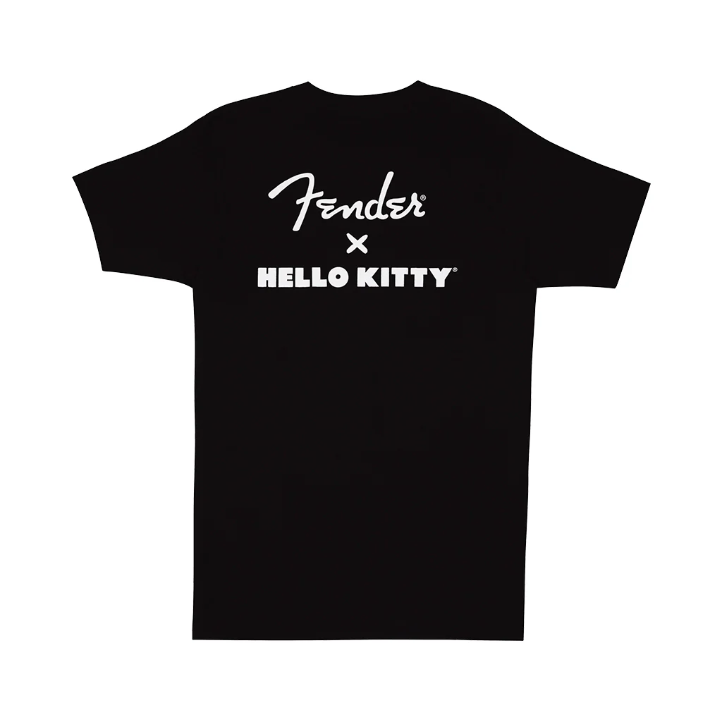 Fender x Hello Kitty Small Hit Logo Front Graphic Tee Black - Large - Image 2
