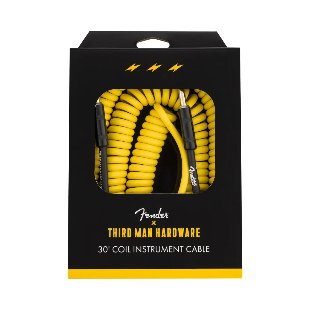 Fender x Third Man Hardware 30' Coil Cable - Yellow - Image 2