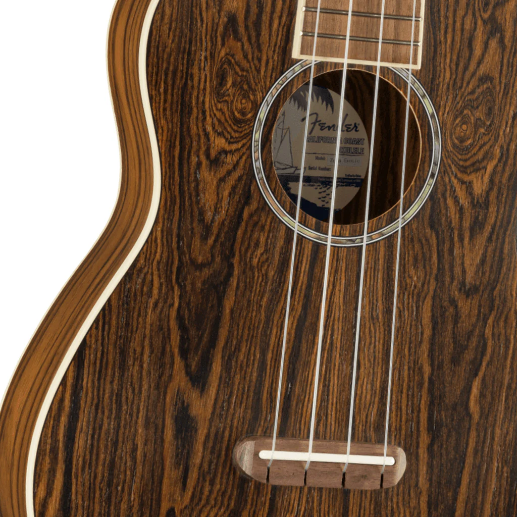 Fender Zuma Exotic Concert Ukulele, Walnut Fingerboard, Bocote - Image 6
