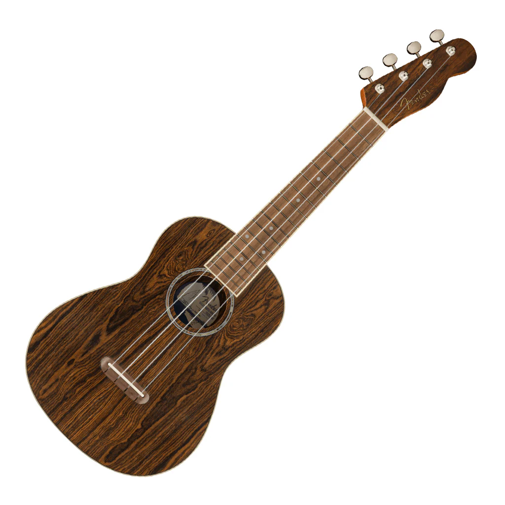 Fender Zuma Exotic Concert Ukulele, Walnut Fingerboard, Bocote - Image 7