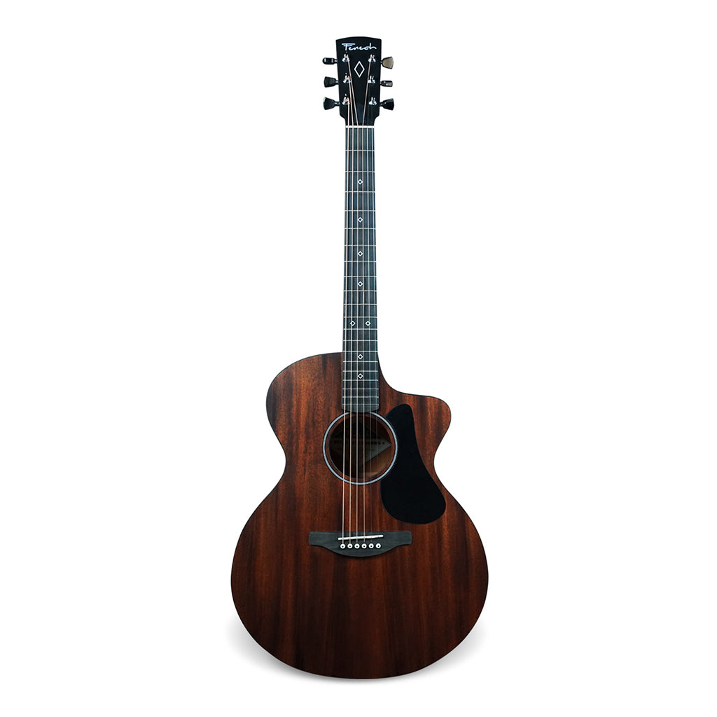 Fenech Delta Blues Grand Auditorium All Mahogany – Stained - Image 2