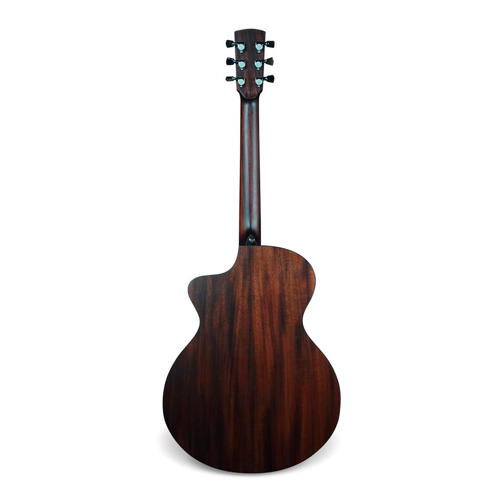 Fenech Delta Blues Grand Auditorium All Mahogany – Stained - Image 3