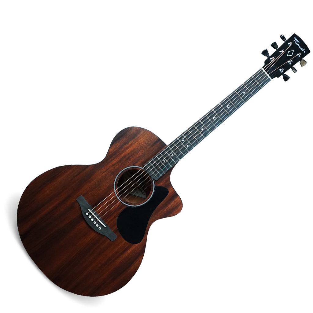 Fenech Delta Blues Grand Auditorium All Mahogany – Stained - Image 7
