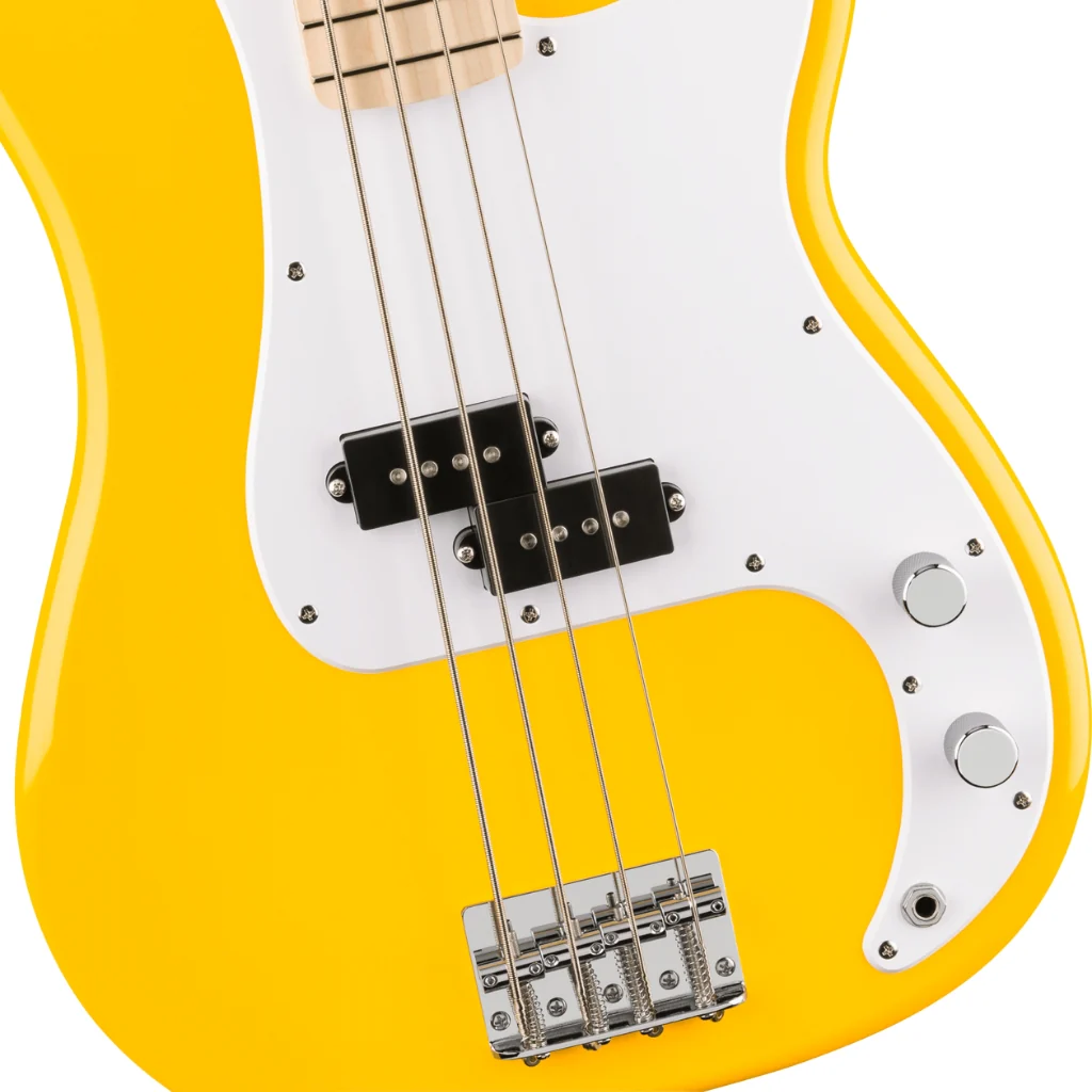 Squier FSR Sonic Precision Bass Maple Fingerboard - Graffiti Yellow - Image 7