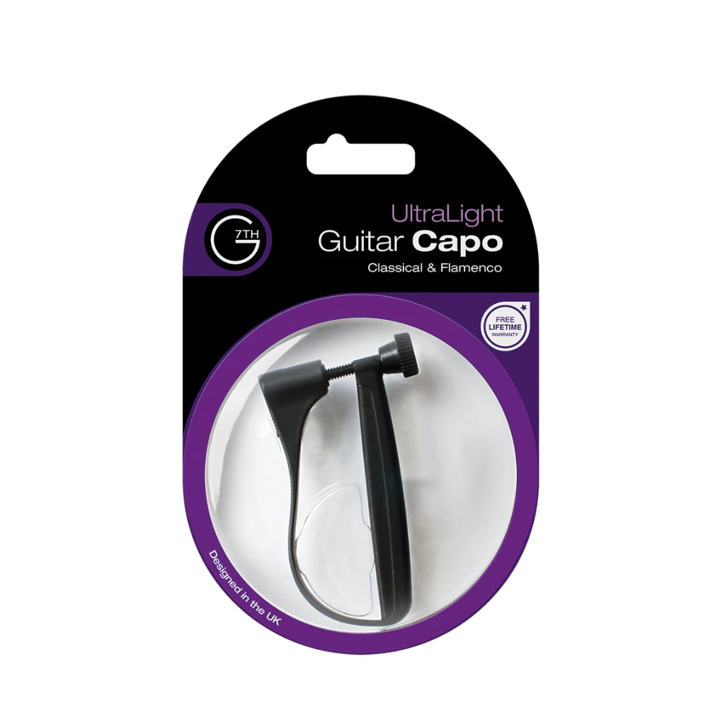 G7th Ultralight Black Classical Guitar Capo - Image 2